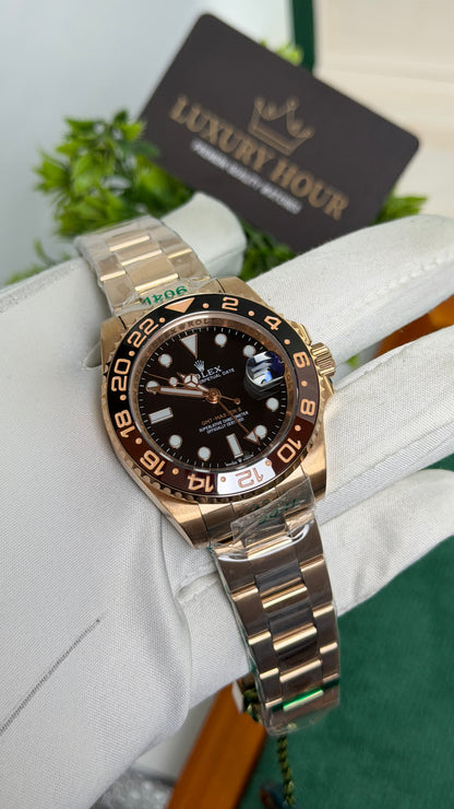 Rose Gold with Black Dial🔥