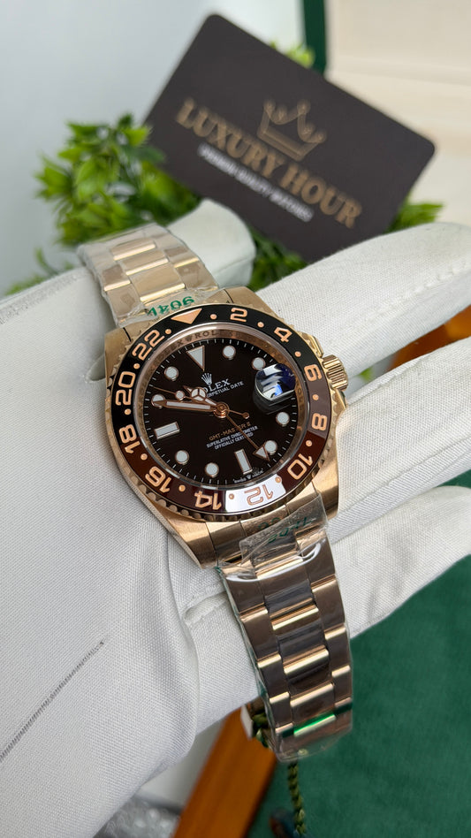 Rose Gold with Black Dial🔥