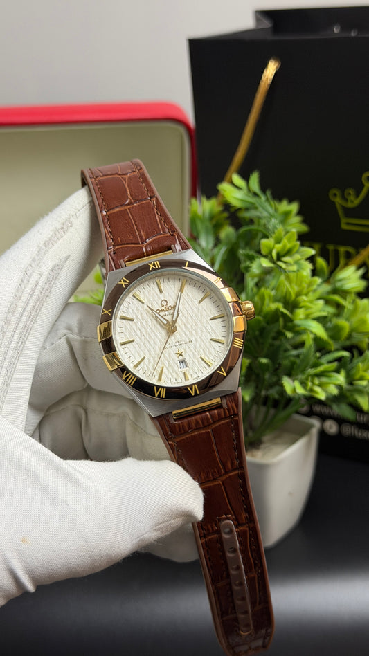 Silver with White Dial.