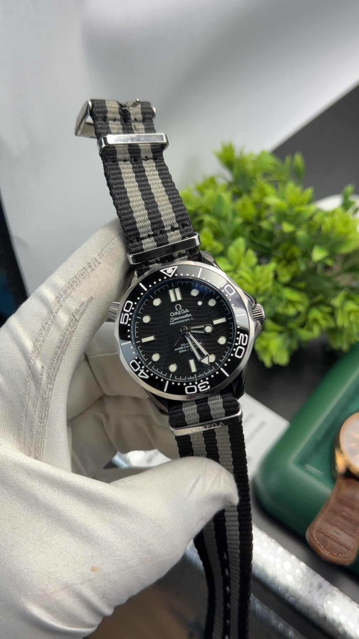 Silver with black dial🔥