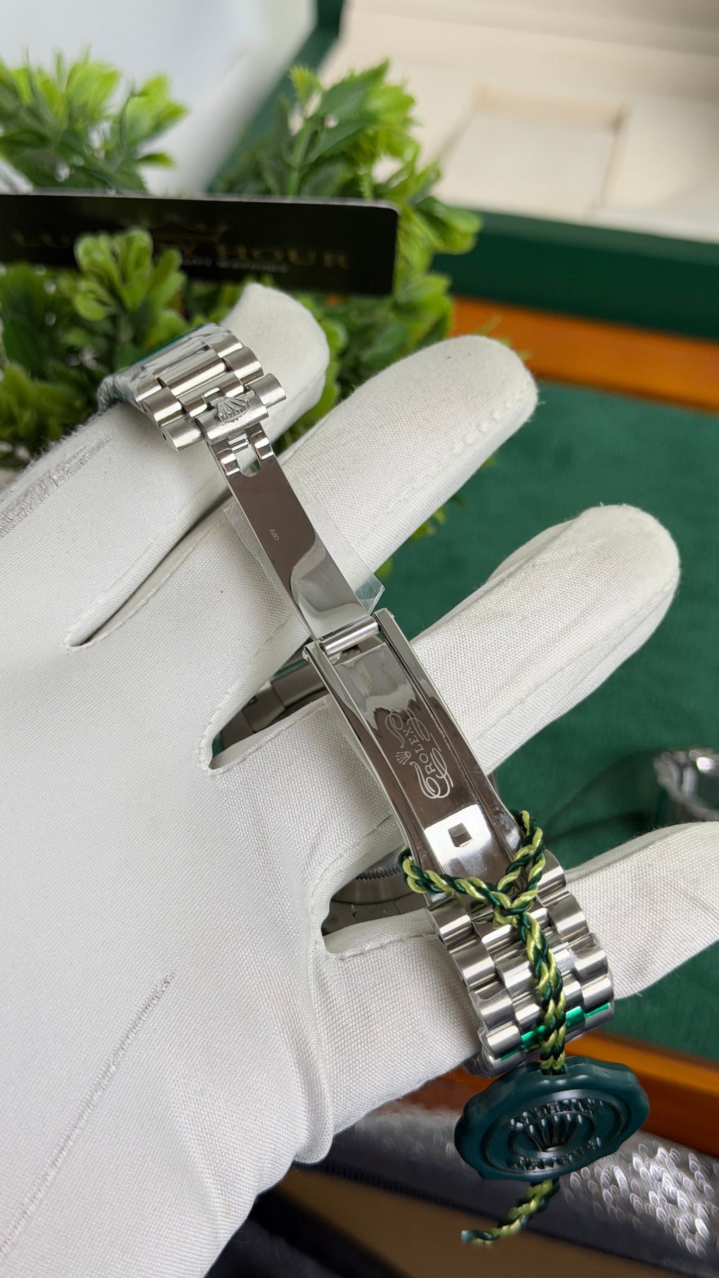 Silver with Green Dial🔥