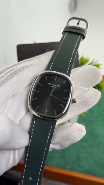 Silver with Olive Green Dial.
