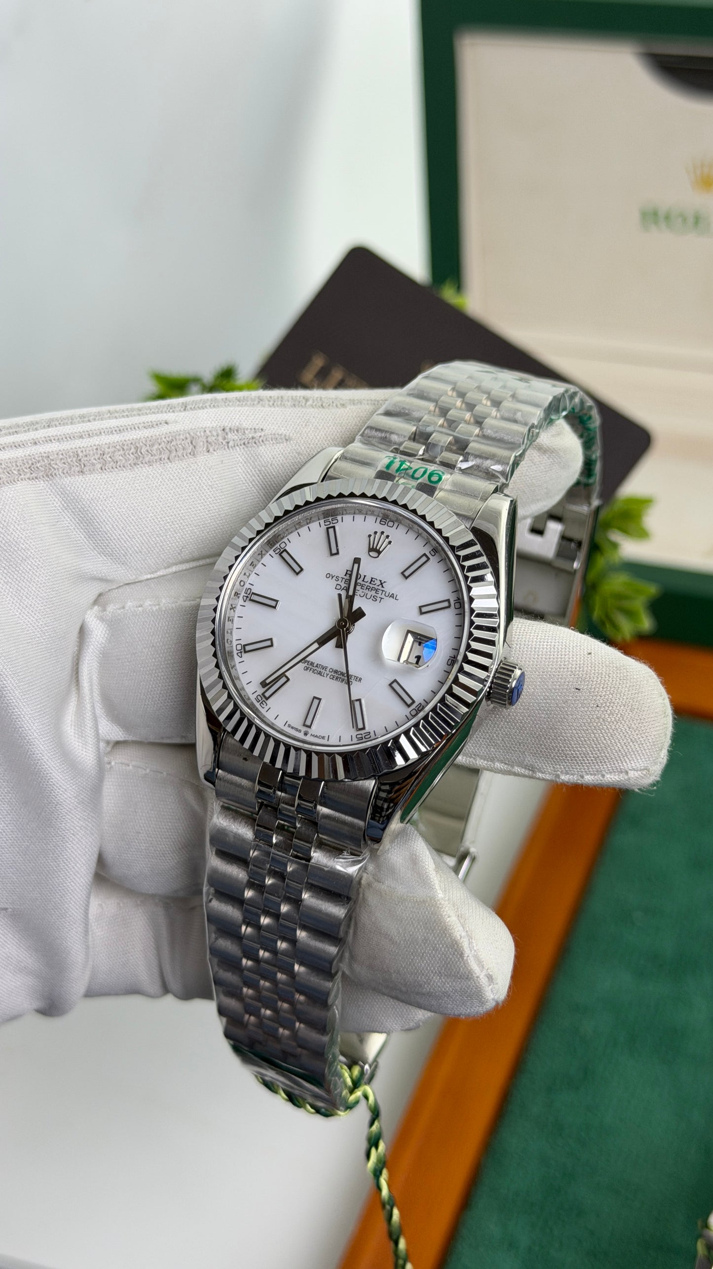 Silver with White Dial🔥