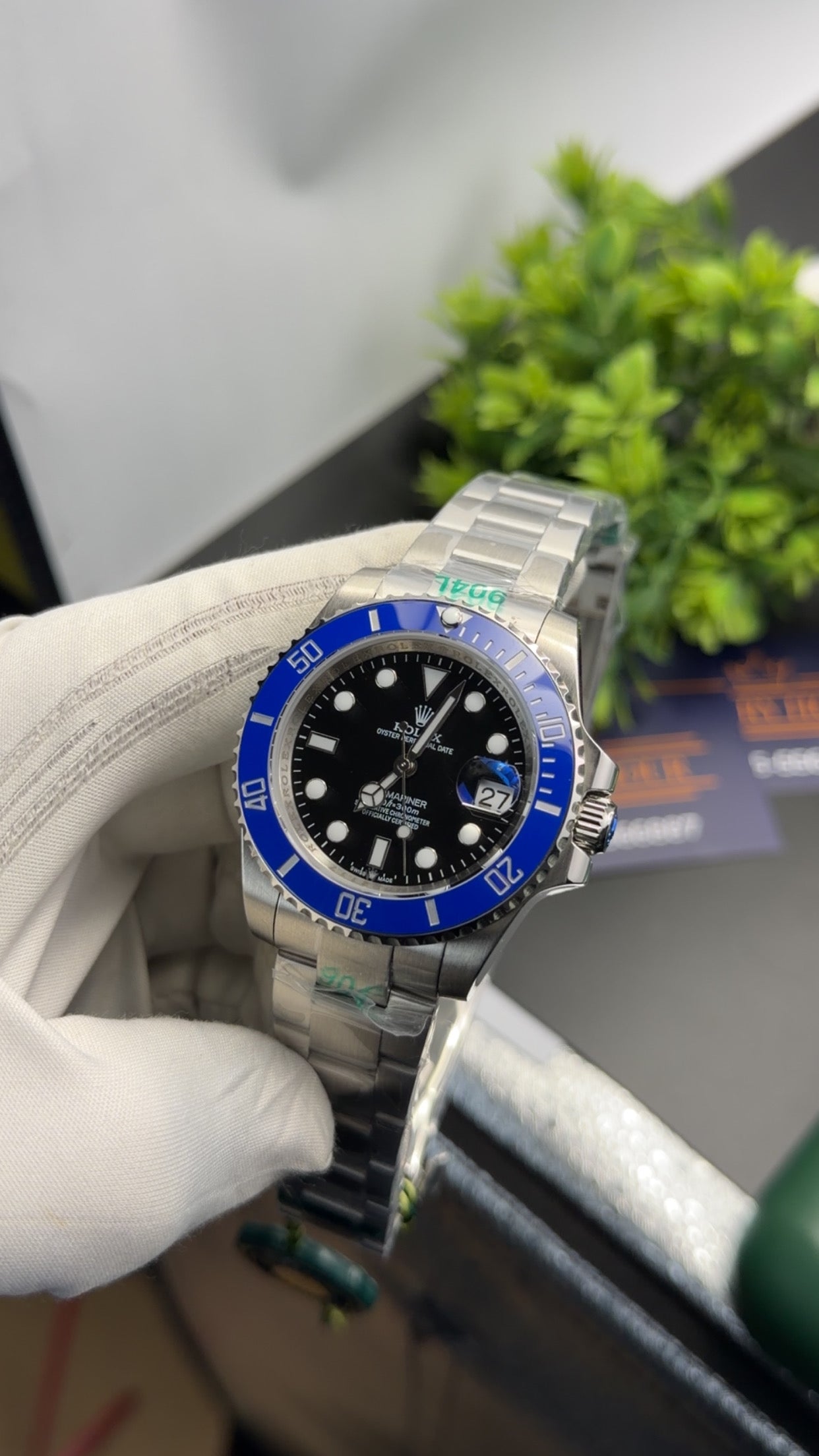 Silver with black dial 🔥