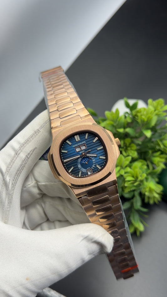 Rose Gold with blue dial🔥