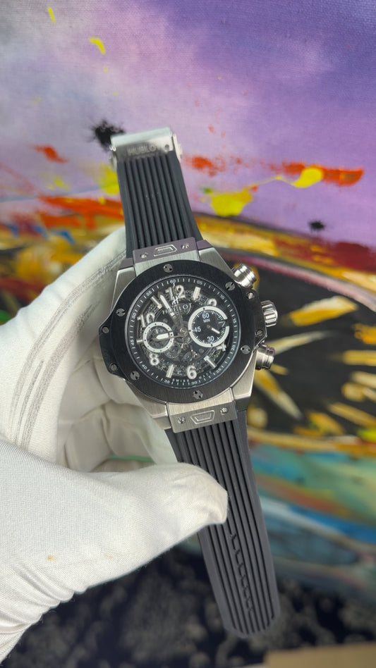 Black with black dial