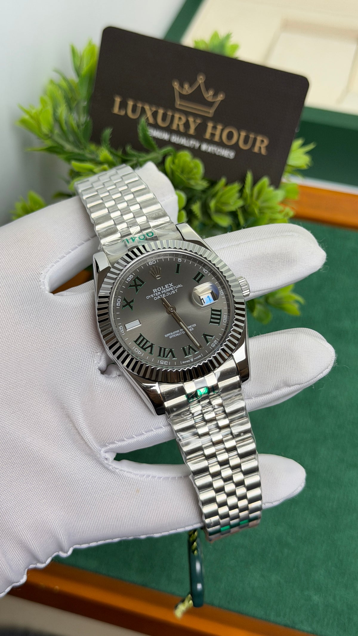 Silver with Grey Dial.