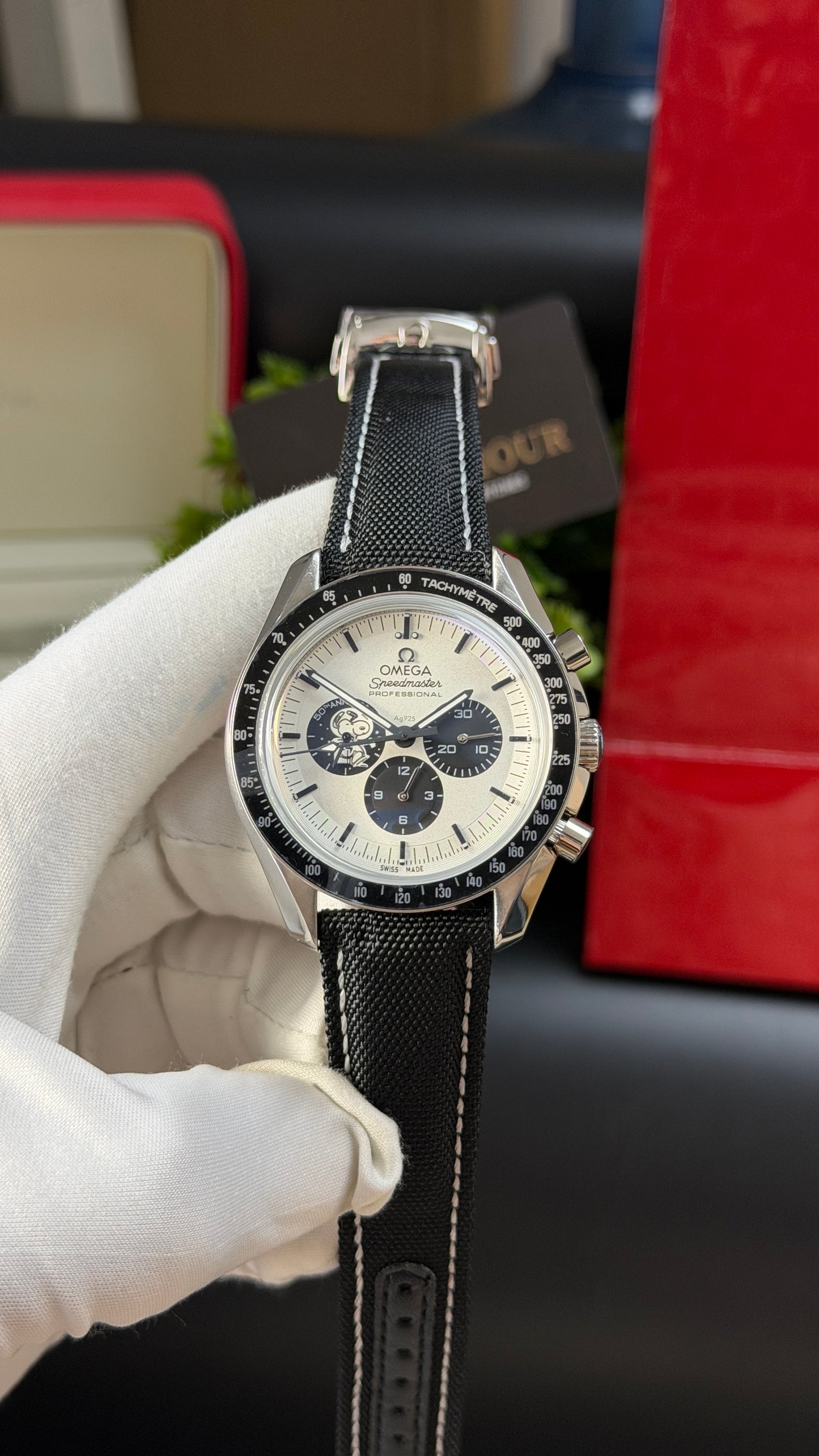Silver with White Dial.