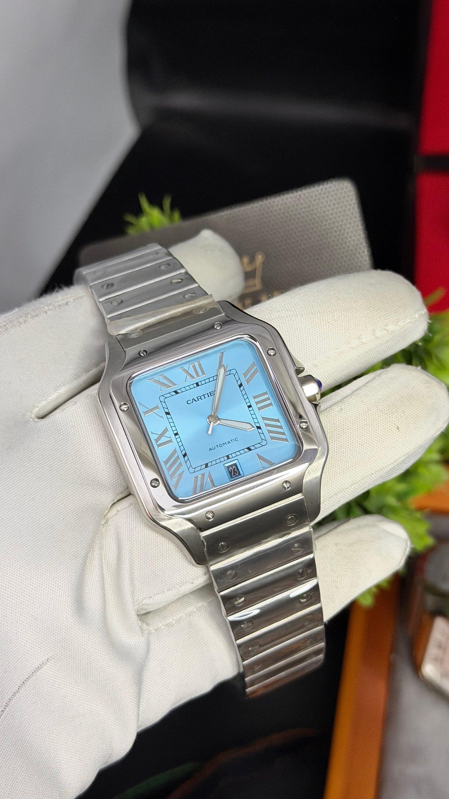 Silver with Sky Blue Dial🔥