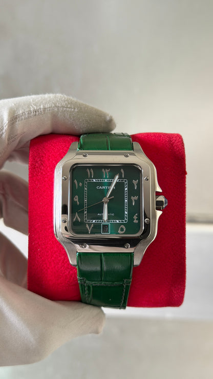 Silver with Green Dial🔥