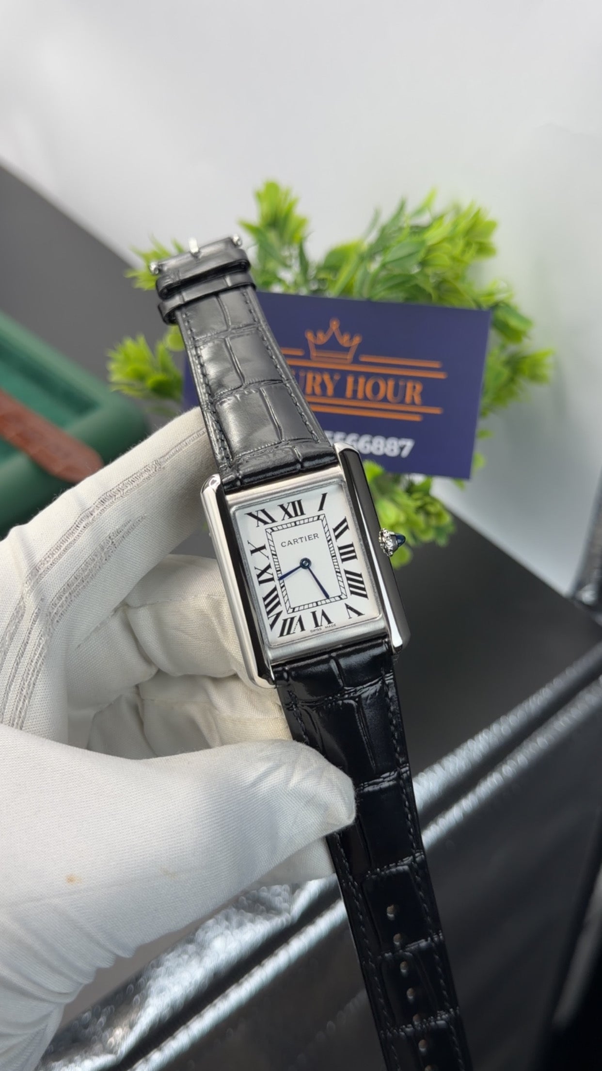 Silver with black strap🔥