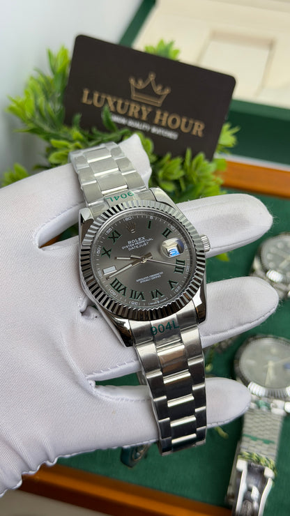 Silver with Grey Dial.