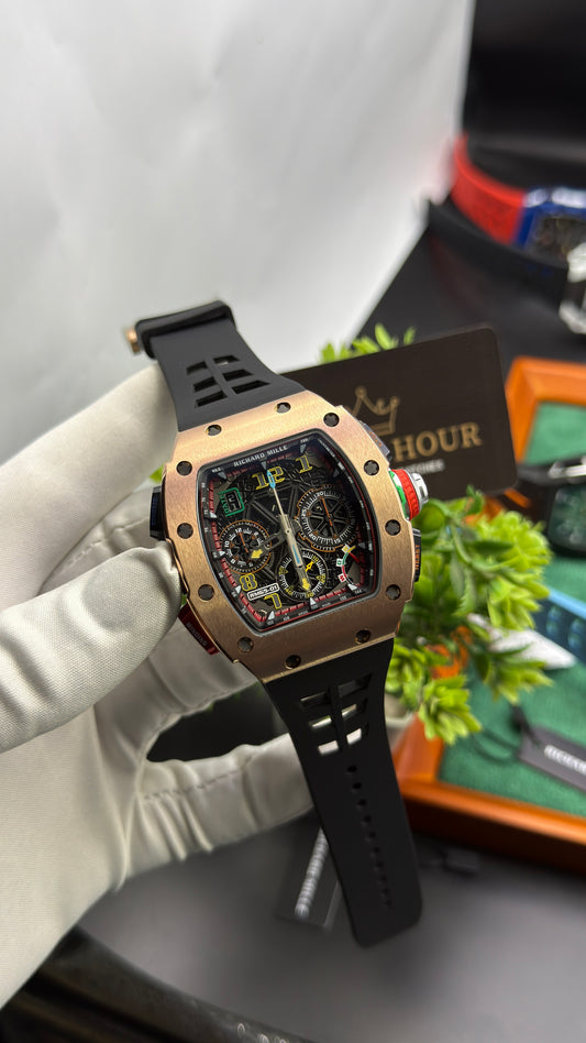 Rose Gold with Black chronograph🔥