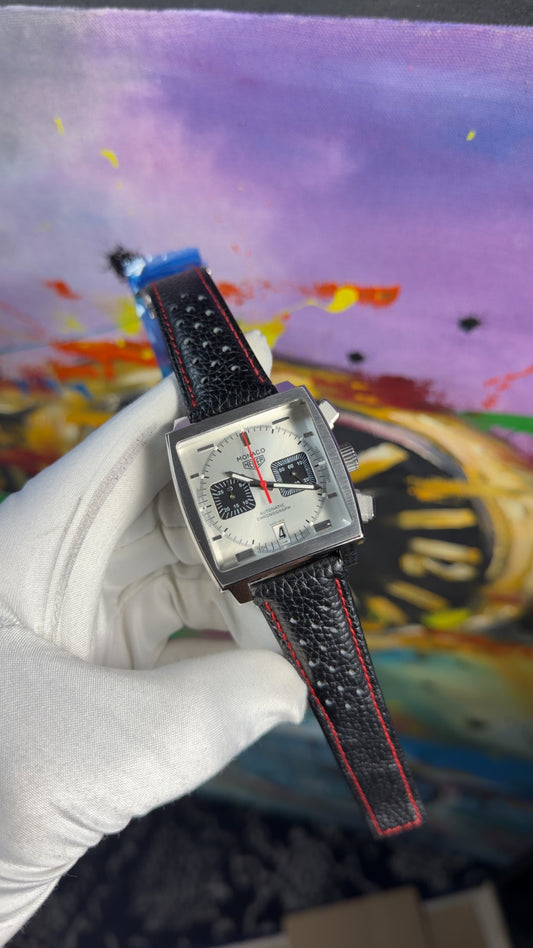 Silver with white dial