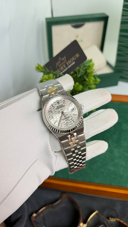 Silver with White Dial🔥