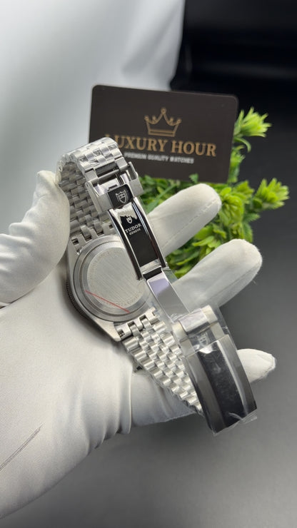 Silver with Black dial🔥