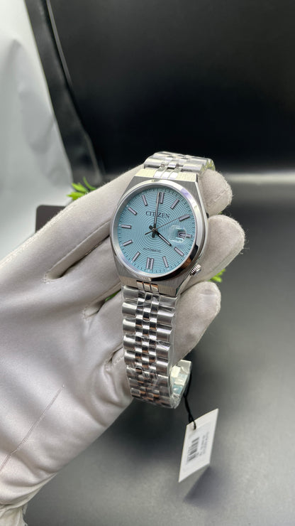 Silver with Sky Blue Dial🔥