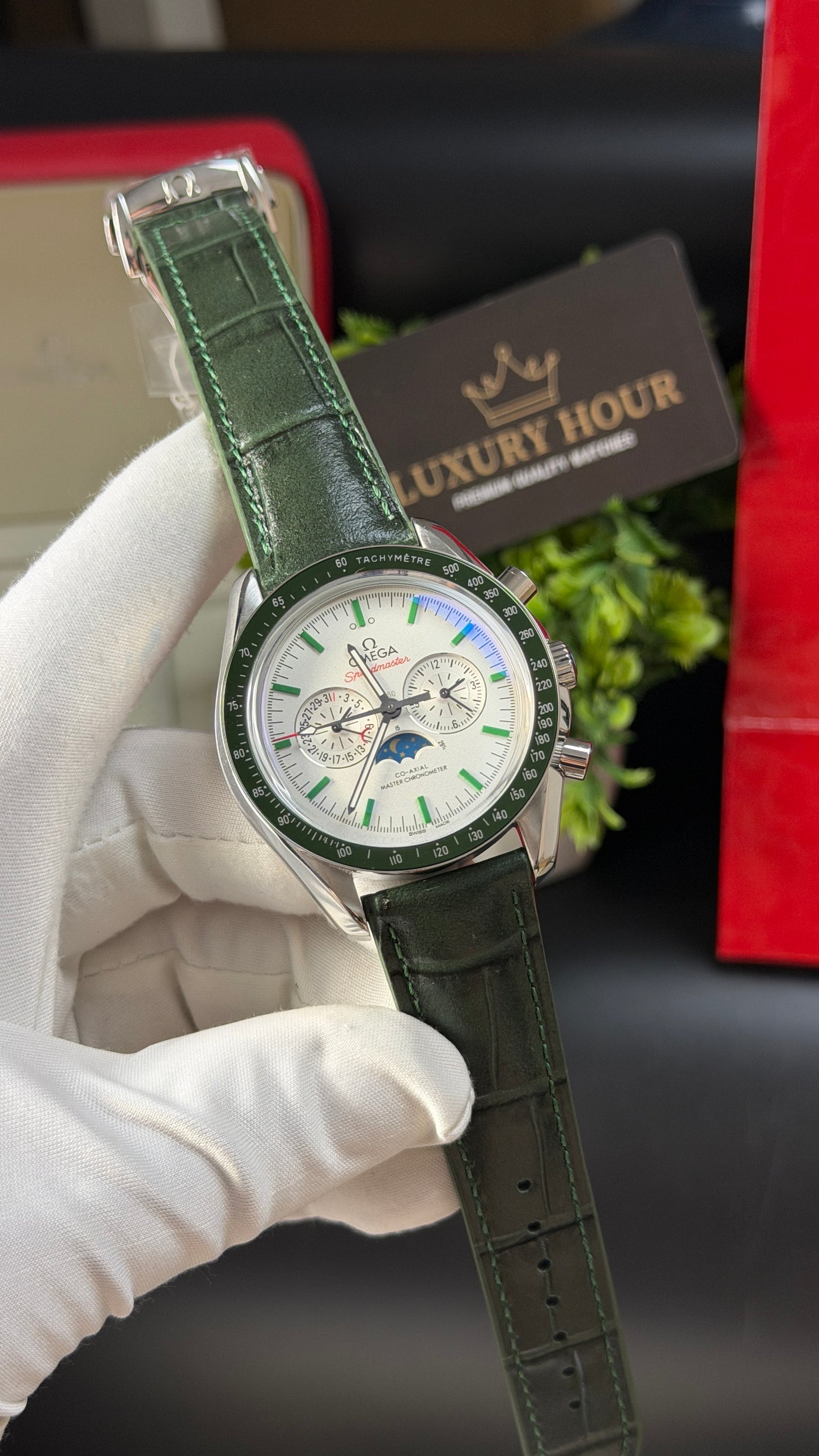 Silver with White Dial.