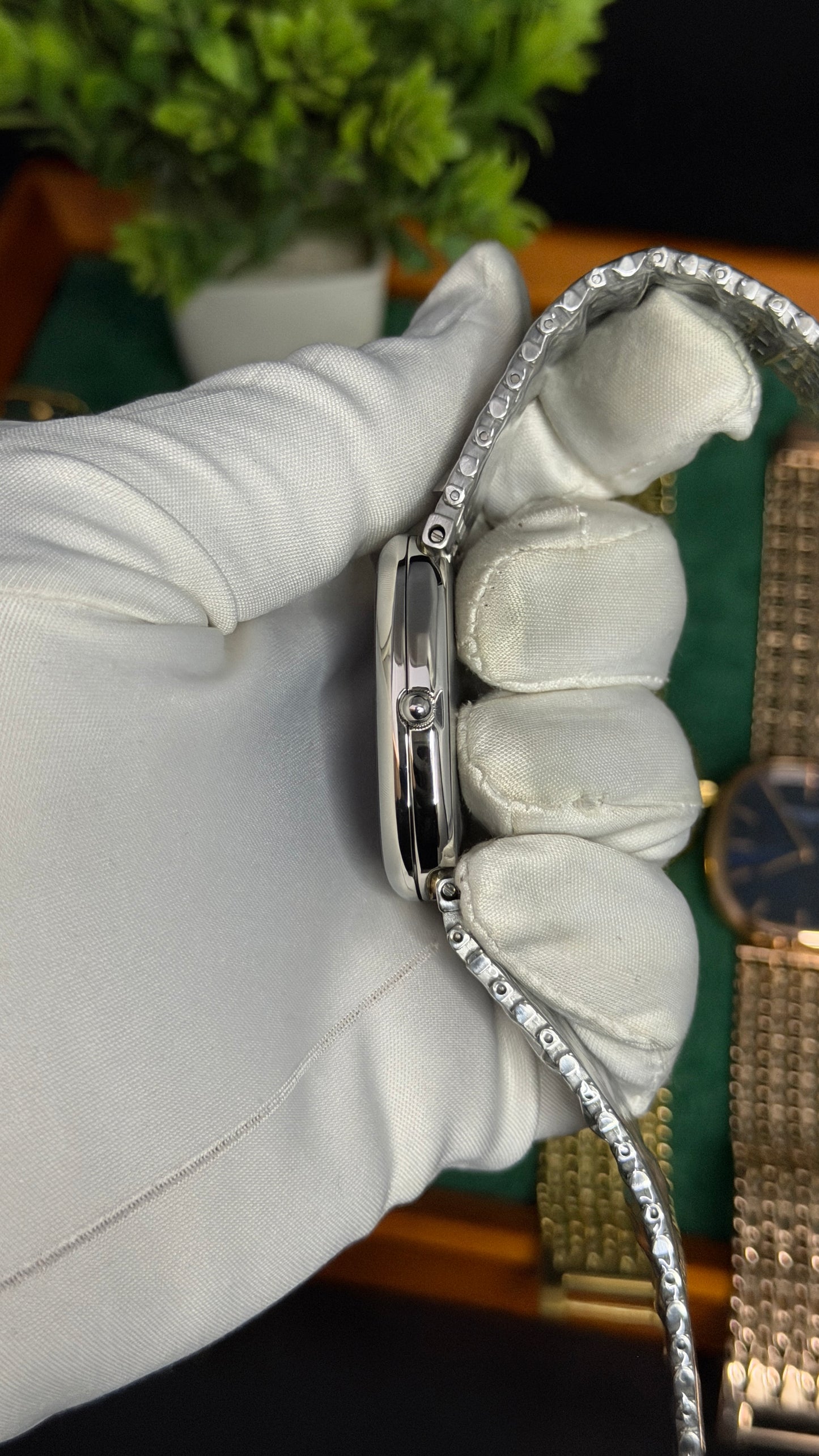 Silver with Blue Dial (M NO:201)