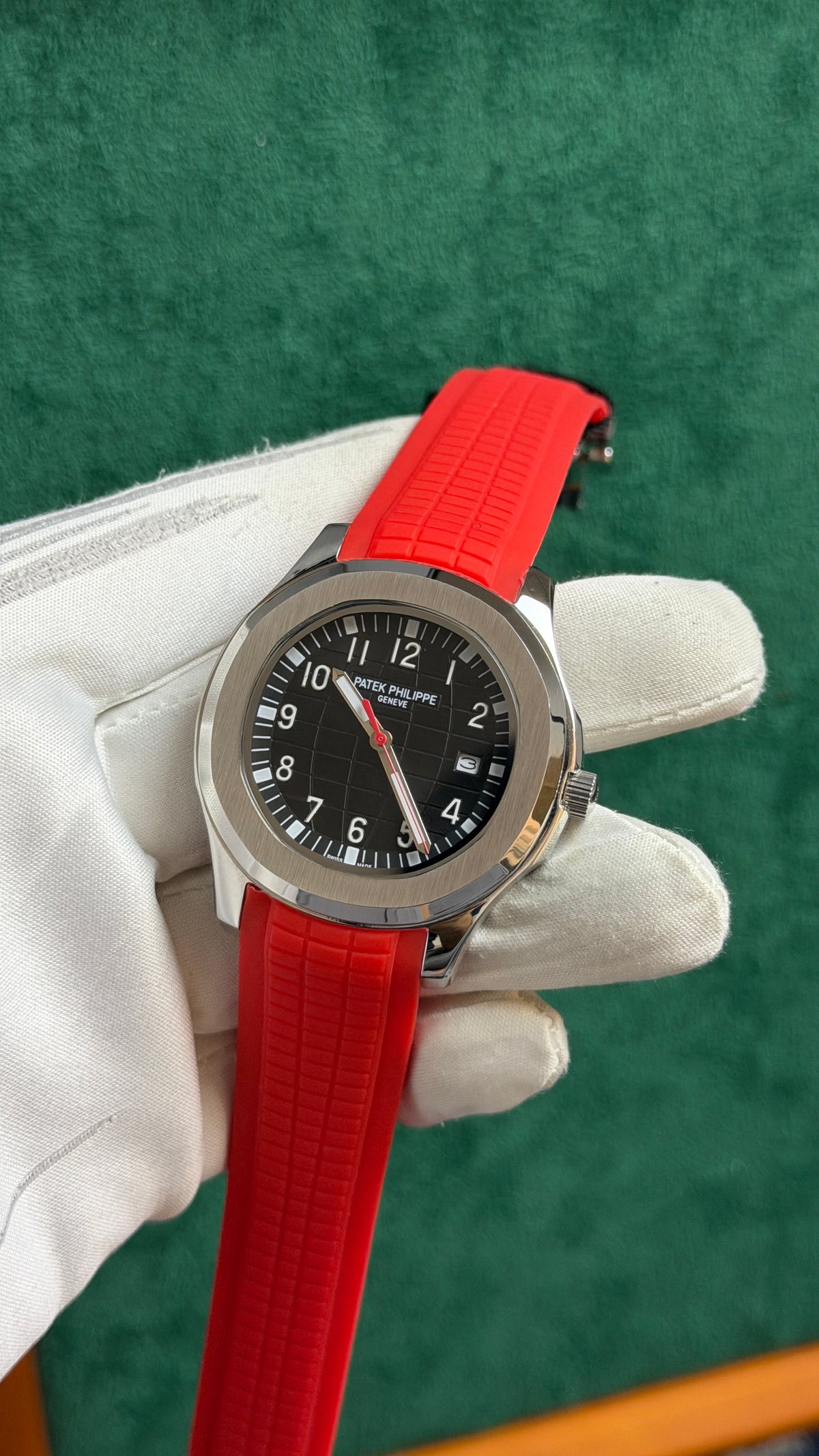 Silver with Black Dial.