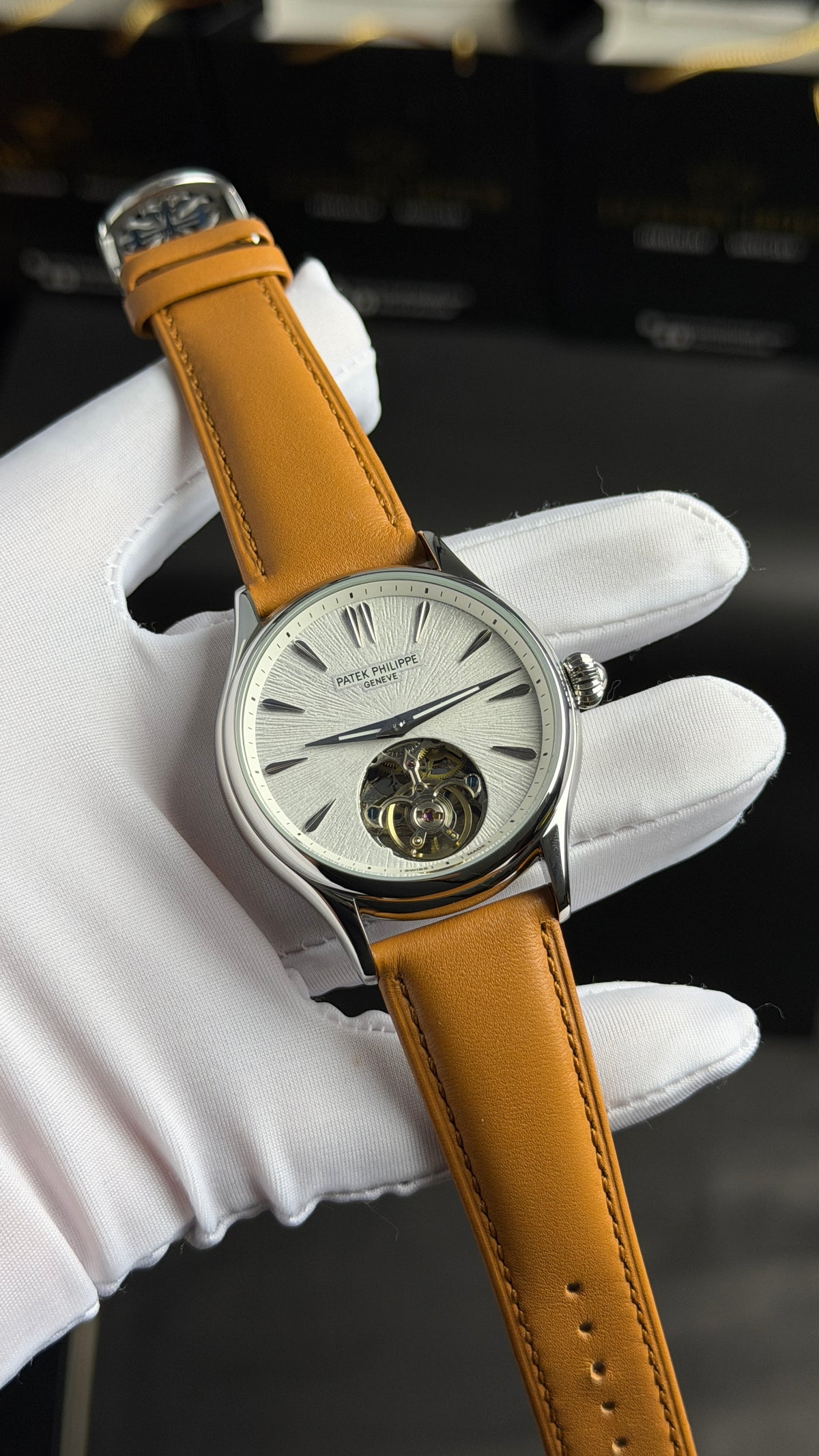 Silver with White Dial.
