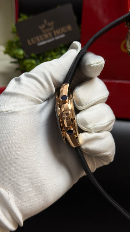 Rose Gold with Ocean Dial.