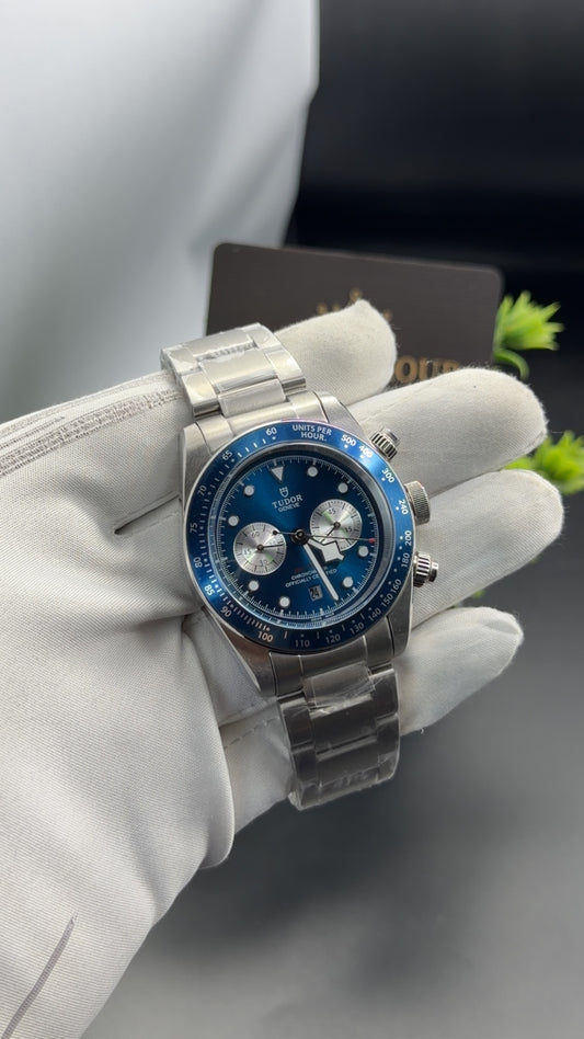 Silver with Blue dial🔥