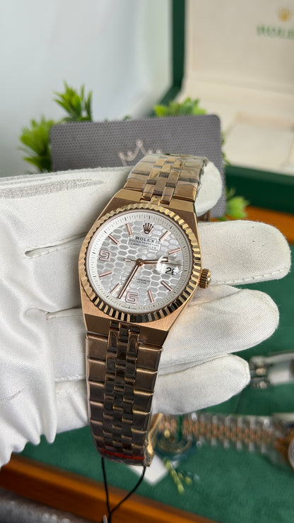 ( 36 mm ) Rose Gold with White Dial🔥