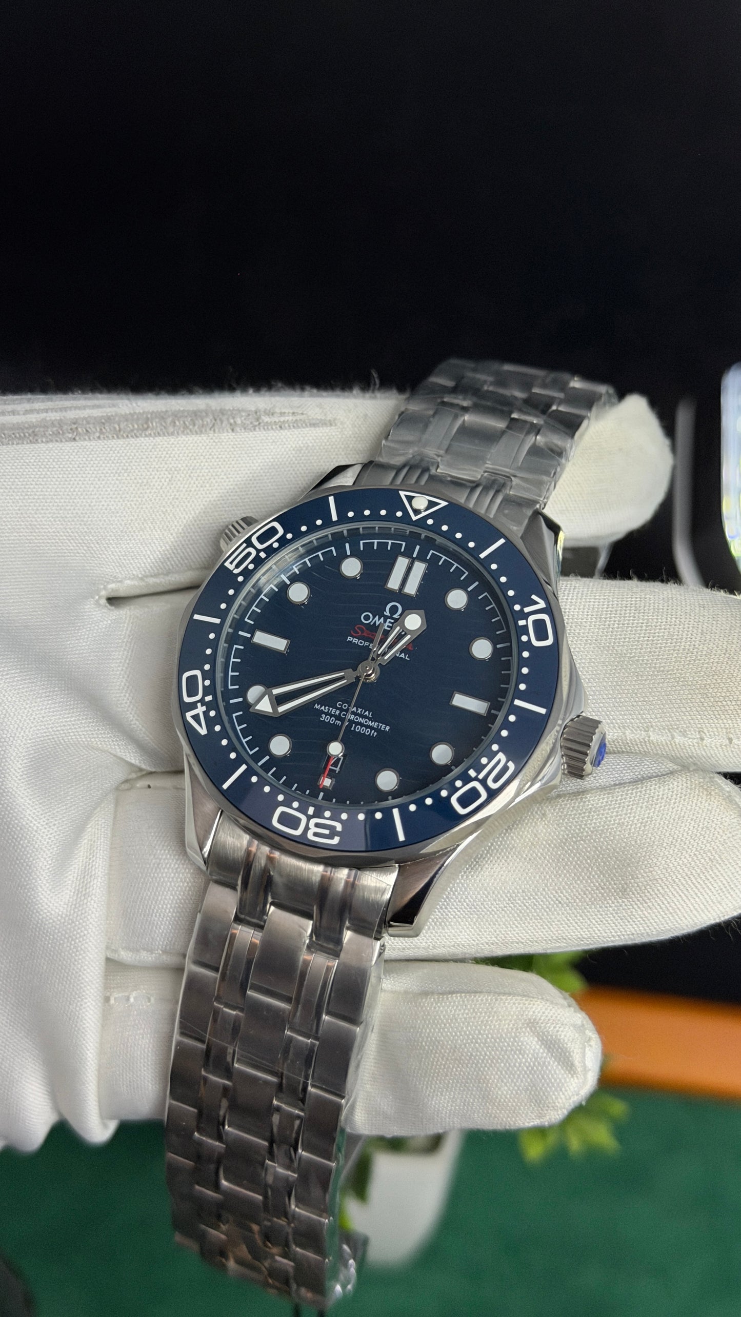 Silver with Blue Dial (M NO:136)