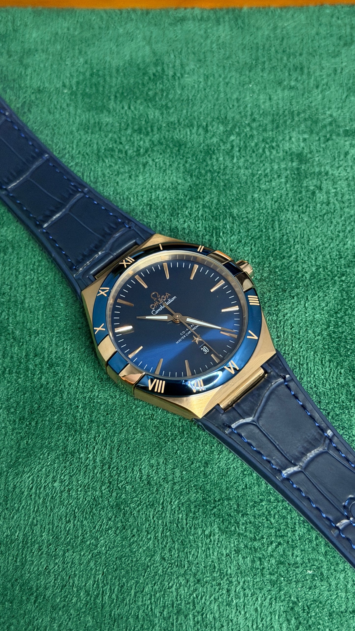 Rose Gold with Blue Dial (M NO:136)