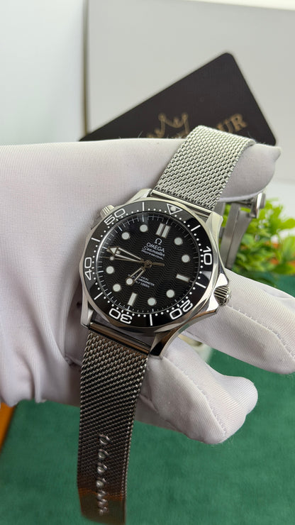 Silver with Black Dial.