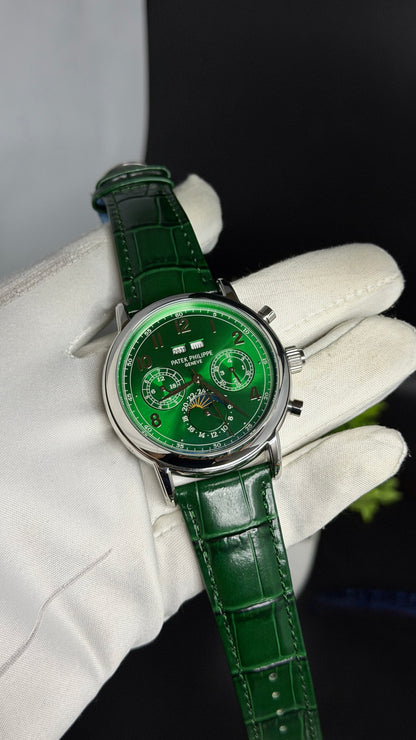 Silver with Green Dial🔥