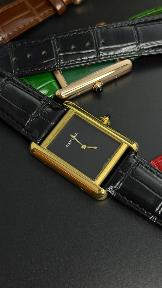 Yellow Gold with Black Dial (M No:183)