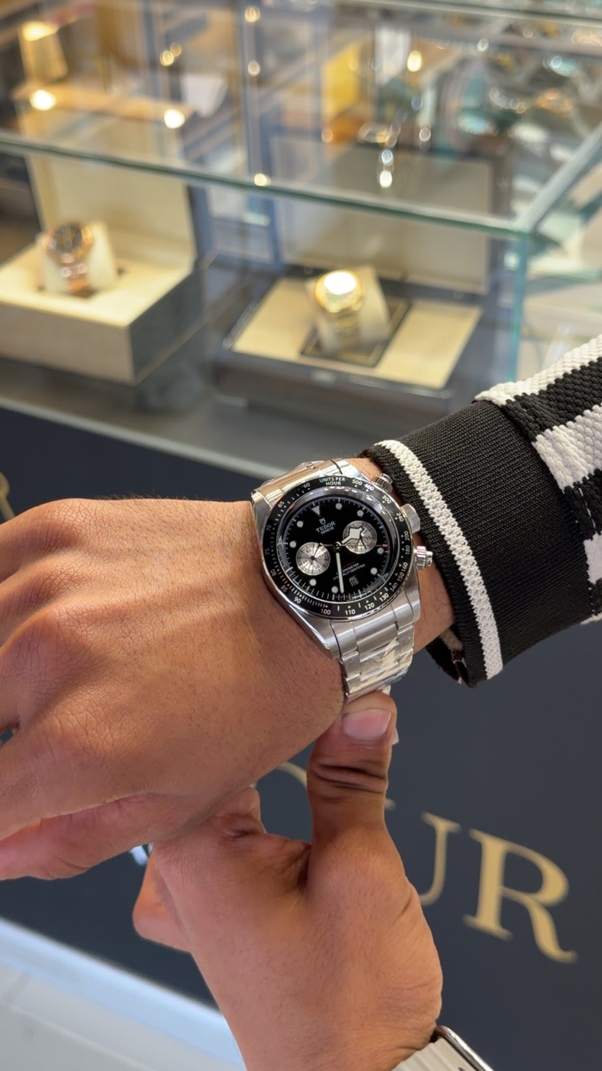 Silver with Black dial🔥