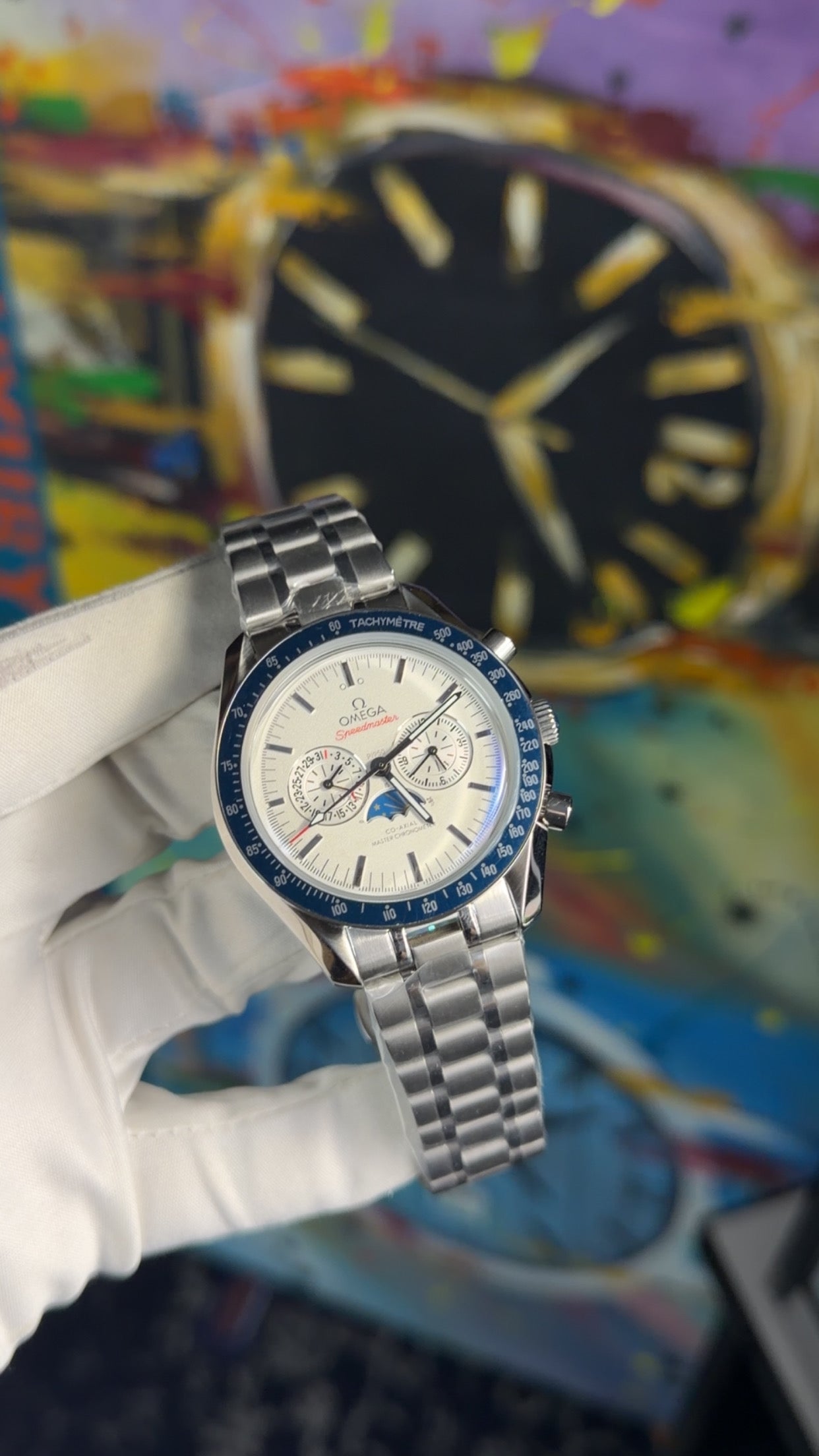 Silver with white dial🔥