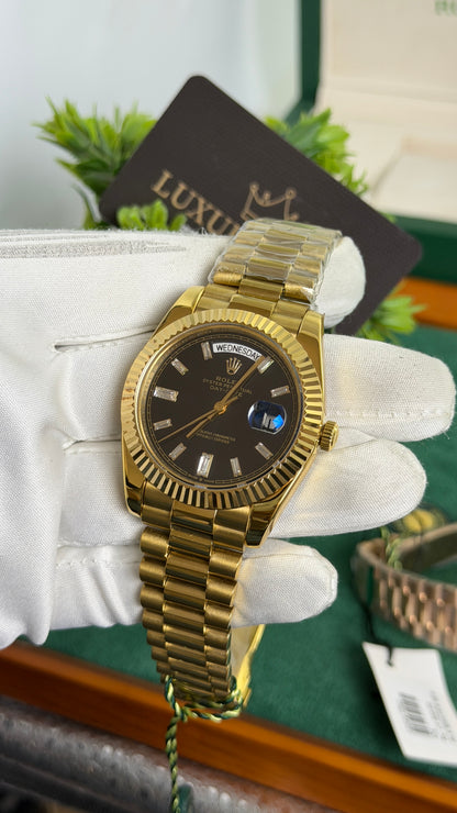 Yellow Gold with Chocolate Dial🔥