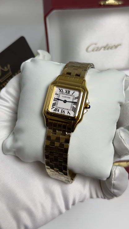 Yellow Gold with White Dial.