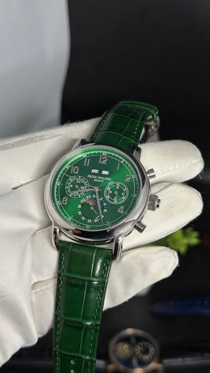 Silver with Green Dial🔥