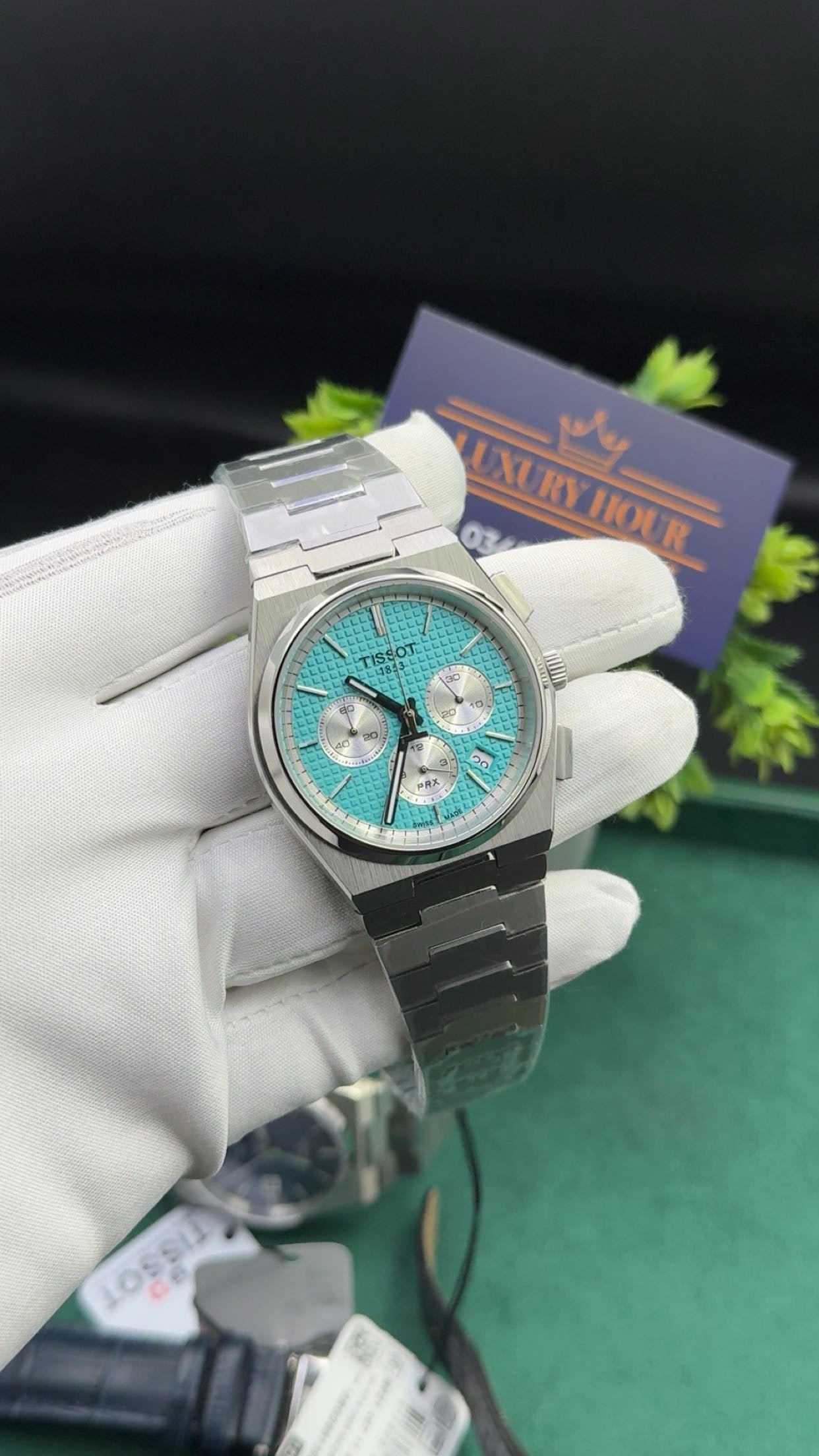 Silver with tiffany dial
