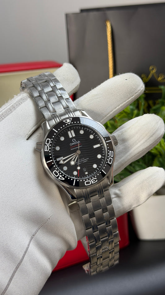 Silver with Black Dial.
