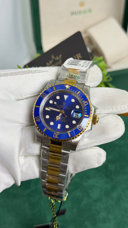Yellow Gold Two Tone with Blue Dial🔥