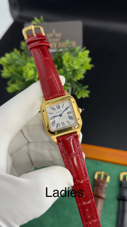 Yellow Gold with Red Strap (M No:183)