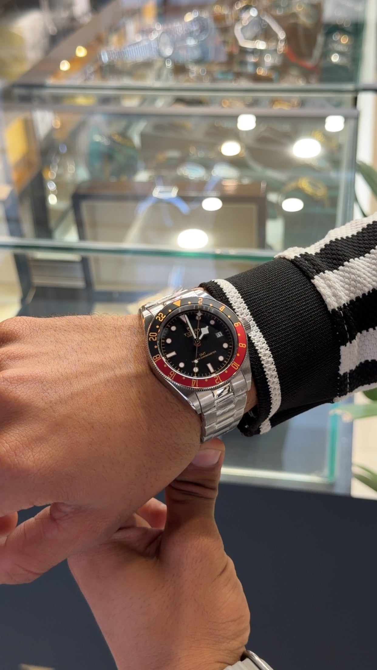 Silver with Black dial🔥