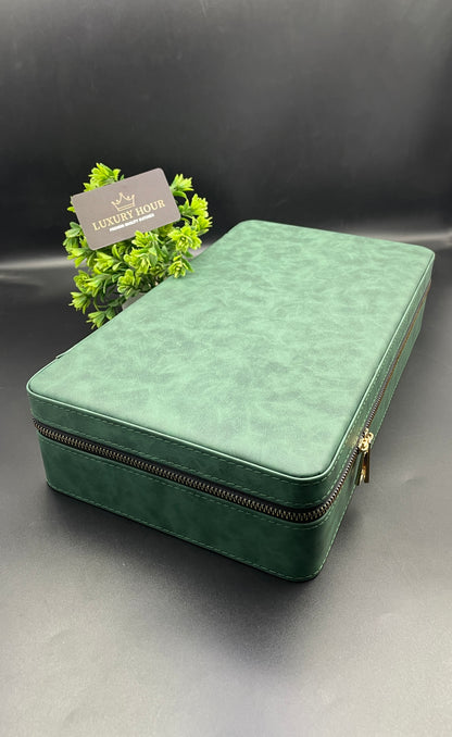 Green Zipper Watch Case