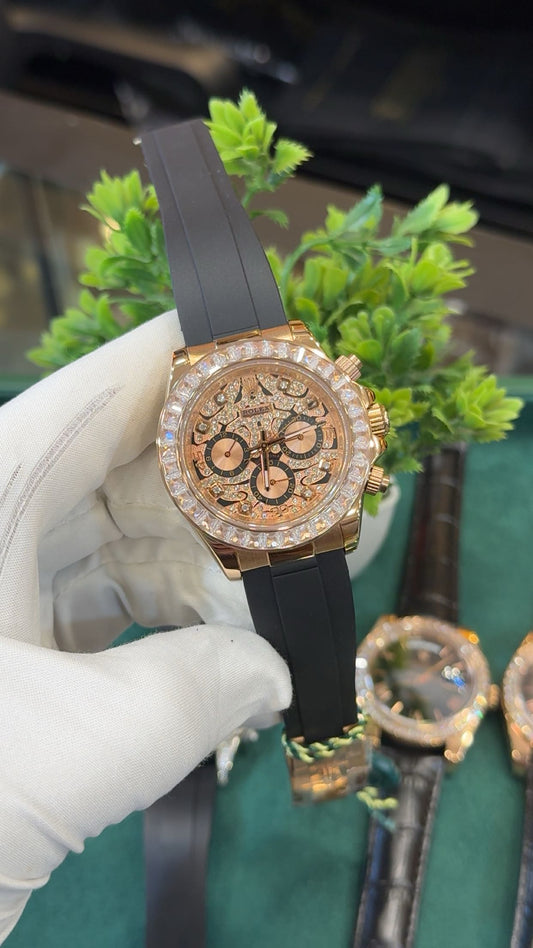 Rose Gold with zarcon stones(tiger edition)