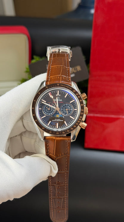Silver with Chocolate Dial.