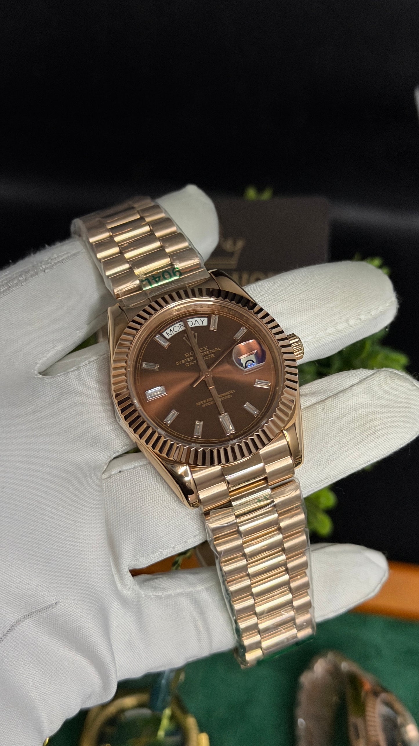 Rose Gold with Chocolate Dial
