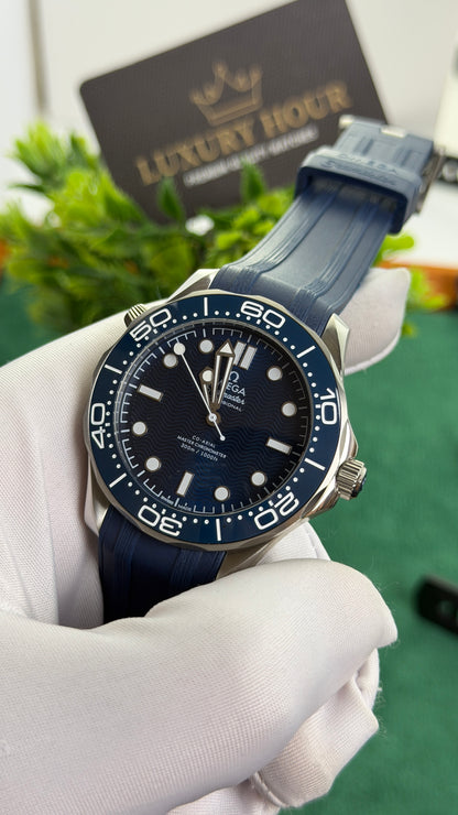 Silver with Blue Dial.