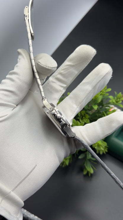 Silver with black dial🔥