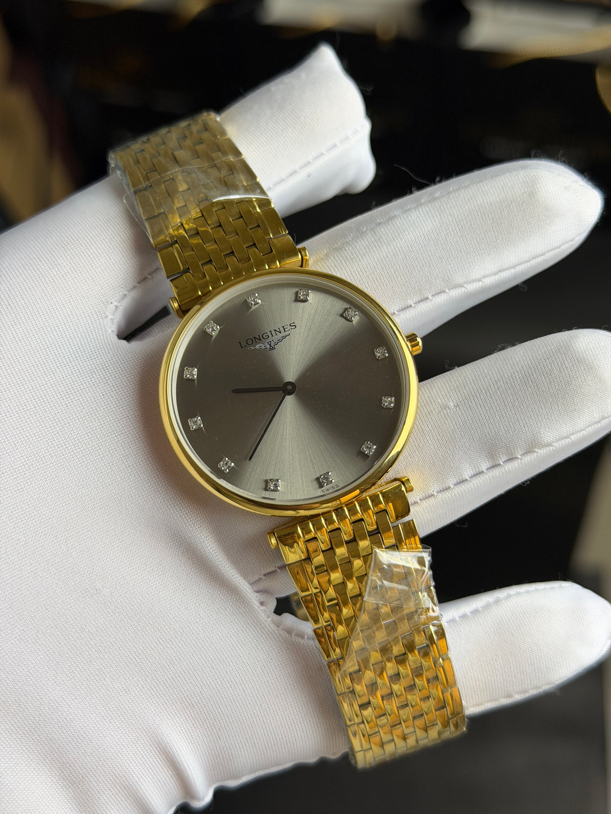 Yellow Gold with Grey Dial.